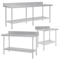 Stainless Steel Benches (With Splashback)