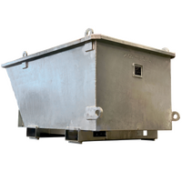 Grey 2 Tonne Crane Bin - 1250L 